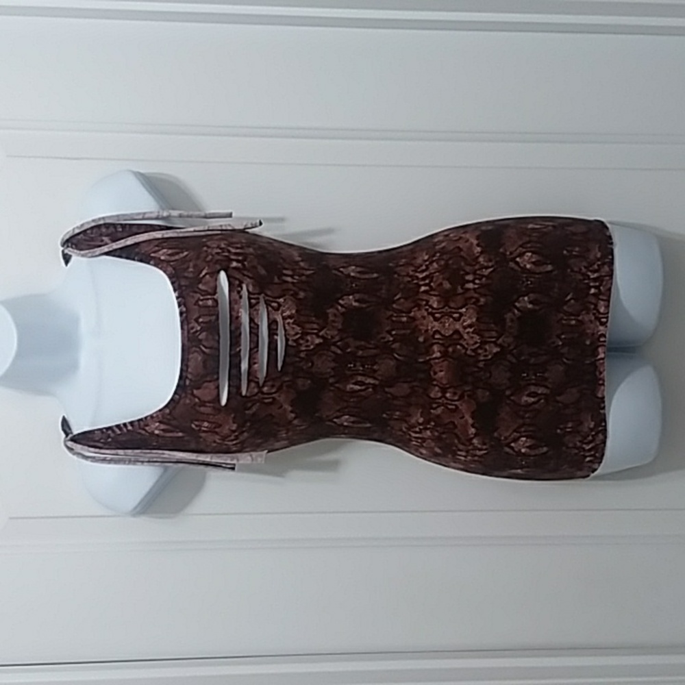 Upcycled Once & Again Snake Print Tank Top - image 1